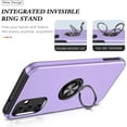 thumbnail image 2 of Galaxy A14 5G Case for Samsung Galaxy A14 5G Case  Grade Shockproof Built-in Ring Holder Kickstand Car Mount  Heavy Duty Protective Case for Galaxy A14 5G Phone Case (Purple), 2 of 14
