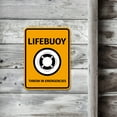 thumbnail image 4 of Portrait Round Plus Lifebuoy Throw in Emergencies Wall or Door Sign | Boats & Yachts Signage - Large, 4 of 7