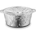 thumbnail image 3 of 2.75 Quart Disposable Aluminum Cooking Pot with Lid Compact Size: 12 Counts, 3 of 6