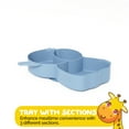 thumbnail image 3 of Baby Dinner Set in Blue color Cute Elephant Shape including Suction Tray and Utensils by Muqee Peeko - (3 Piece Set), 3 of 10