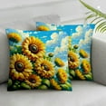 thumbnail image 2 of Outdoor Throw Pillow Cover Farm Waterproof Cushion Pack Floral Green Leaves Blue Sky Pillow Cases Home Decoration for Patio Garden Couch Sofa, 2 of 6