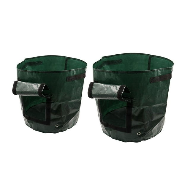 2 Bolsas De De De Jardín De 1 + 5 Galones Solapa, Resistentes Y Ligeras