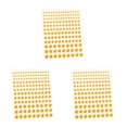 thumbnail image 4 of Wweixi Eye Face Gems Rhinestone Stickers Beads No Glue Eyebrow Rainbow Makeup Jewelry Accessory DIY Decorations Wedding Yellow 3Set, 4 of 6