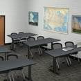 thumbnail image 2 of Cain 66" x 24" Training Table- Grey & 2 Cadence Nesting Chairs- Black, 2 of 7