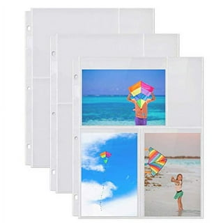 Photo Sleeves for 3 Ring Binder - (4X6, 30 Pack) for 180 Photos, Archival  Photo