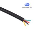 thumbnail image 3 of Uxcell 28AWG Electrical Wire 5 Conductors Tinned Copper 16.4Ft Low Voltage Case Flexible Extension Power Cord Black, 3 of 6