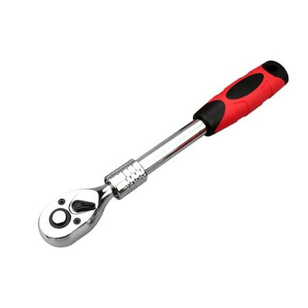 

72-Tooth Adjustable Socket Ratchet Wrench 3/8 inch Extendable Telescopic Socket Spanner Wrench Quick Release