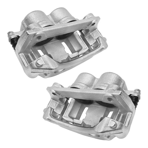 Aurogenix Front Disc Brake Caliper Assembly with Bracket Compatible with Ford Models - For F-150 1996-2003, F-150 Heritage 2004, Front Driver & Passenger Brake Calipers for 18-B4635 & 18-B4634
