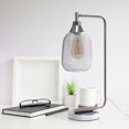 thumbnail image 2 of Elegant Designs 19" Chic Contemporary Mesh Wire Arch Desk Lamp, for Living Room, Bedroom, Office-Color:Chrome, 2 of 10