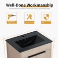 thumbnail image 5 of beingnext  24"/30"/36" Bathroom Vanity with Sink, Freestanding Bathroom Vanity with Soft Close Door and Adjustable Shelf 24.02"W X 18.31"D X 34.25"H -, 5 of 5