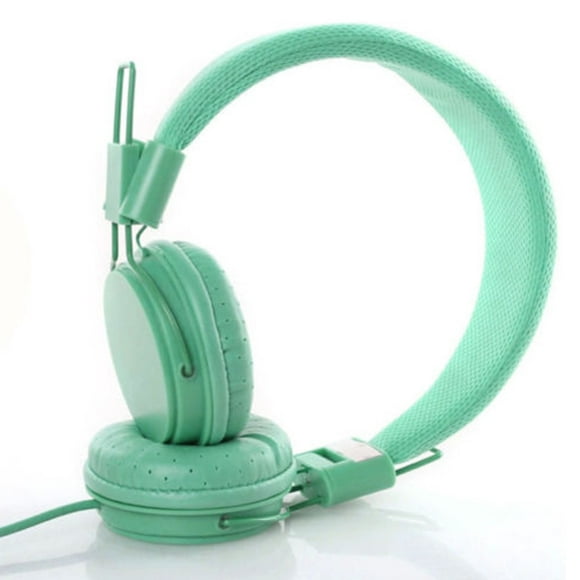 Casque d'Écoute Filaire pour Enfants Écouteurs Bandeau Élégant pour Tablette iPad Vert