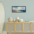 thumbnail image 3 of Stupell Industries Seaside Sunset Abstract Landscape Painting Black Framed Art Print Wall Art, 30 x 13, 3 of 10