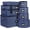 Denim Blue, variant on Hard Shell China Storage Containers 8-Piece Set Moving Boxes for Dinnerware, Glasses, Plates, Mugs and Saucers Sturdy Dish Organizer with Dividers for Seasonal Storage - Service for 12 - Denim Blue