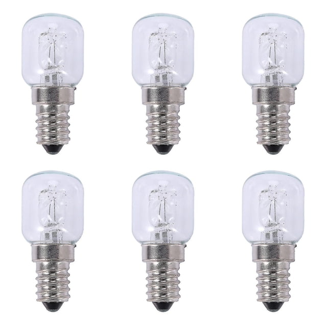 6 bombillas E14 de alta temperatura de 500 grados, 25 W, bombillas halógenas para horno de burbujas, E14, 250 V, 25 W, bombilla de cuarzo-yh