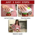 thumbnail image 4 of Robo Twist Electric Automatic Jar Opener for Seniors Arthritis One Touch for Jars of all Sizes As Seen on TV White, 2 Pack, 4 of 6