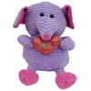 "Sweet Sprouts Ribbed Cord Knit Purple Elephant 12"" Stuffed Animal Pal Plush"