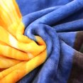 thumbnail image 6 of HAOK Fleece Bed Blanket Queen Size 85" x 93", 3-Ply Heavy Thick Winter Blanket 8lb, Floral Printed Yellow Blue & Orange, 6 of 8