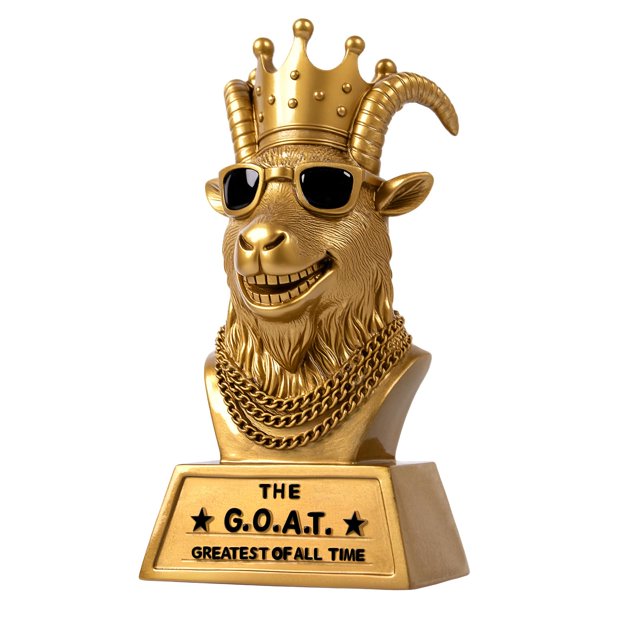 Trofeo Goutoports Cabra 15 cm Hecho a Mano y Divertido