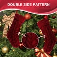 thumbnail image 4 of Dalrosia Christmas Stockings, 4 Pack Large Size Cable Knitted Fireplace Hanging Stockings for Family Holiday Xmas Party Decor, 4 of 4