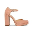 thumbnail image 4 of Madden Girl Womens Unaa Faux Leather Ankle Strap Block Heels, 4 of 5