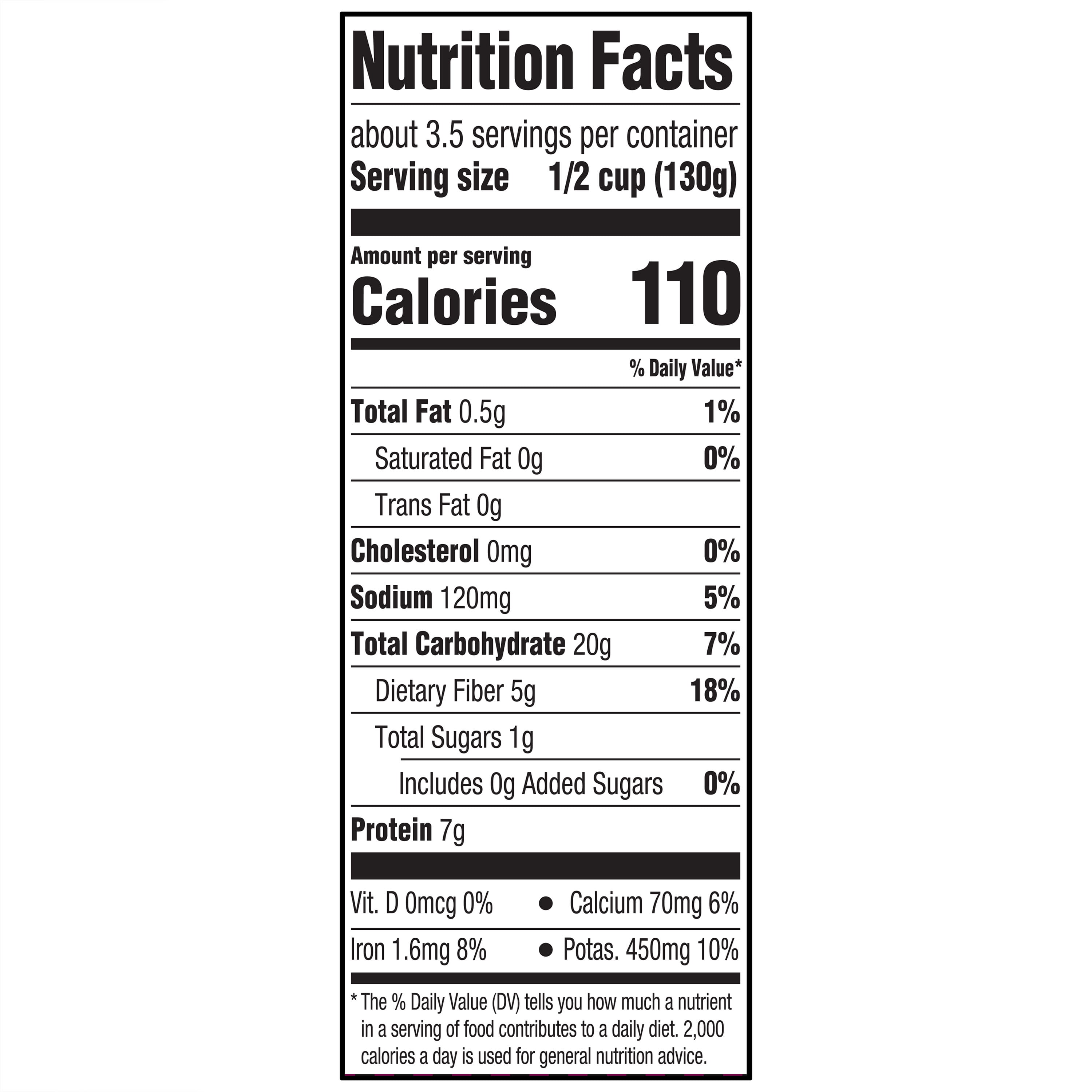 Great Value Organic Black Beans, Canned, 15 oz