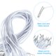 thumbnail image 3 of Cordón elástico con púas Uxcell, cuerda plana estirable con sujetadores de púa metálica para sombreros, mascarillas, menús, manualidades, paquete de 100 piezas, blanco, 6 pulgadas, 3 of 7