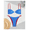 Blue, variant on Women's Gingham Bikini Set Push Up Tie Backless Thong Swimsuit - Vintage Two Piece Bathing Suit for Women, Floral Summer Beach Swimwear
