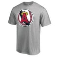 thumbnail image 2 of Men's Heathered Gray California Angels Cooperstown Collection Vintage Forbes T-Shirt, 2 of 3