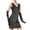 Black, variant on Vedolay Midi Dress Women's Satin Slip Dress Cowl Neck Backless Ruched Bodycon Club Midi Dresses,Pink XL
