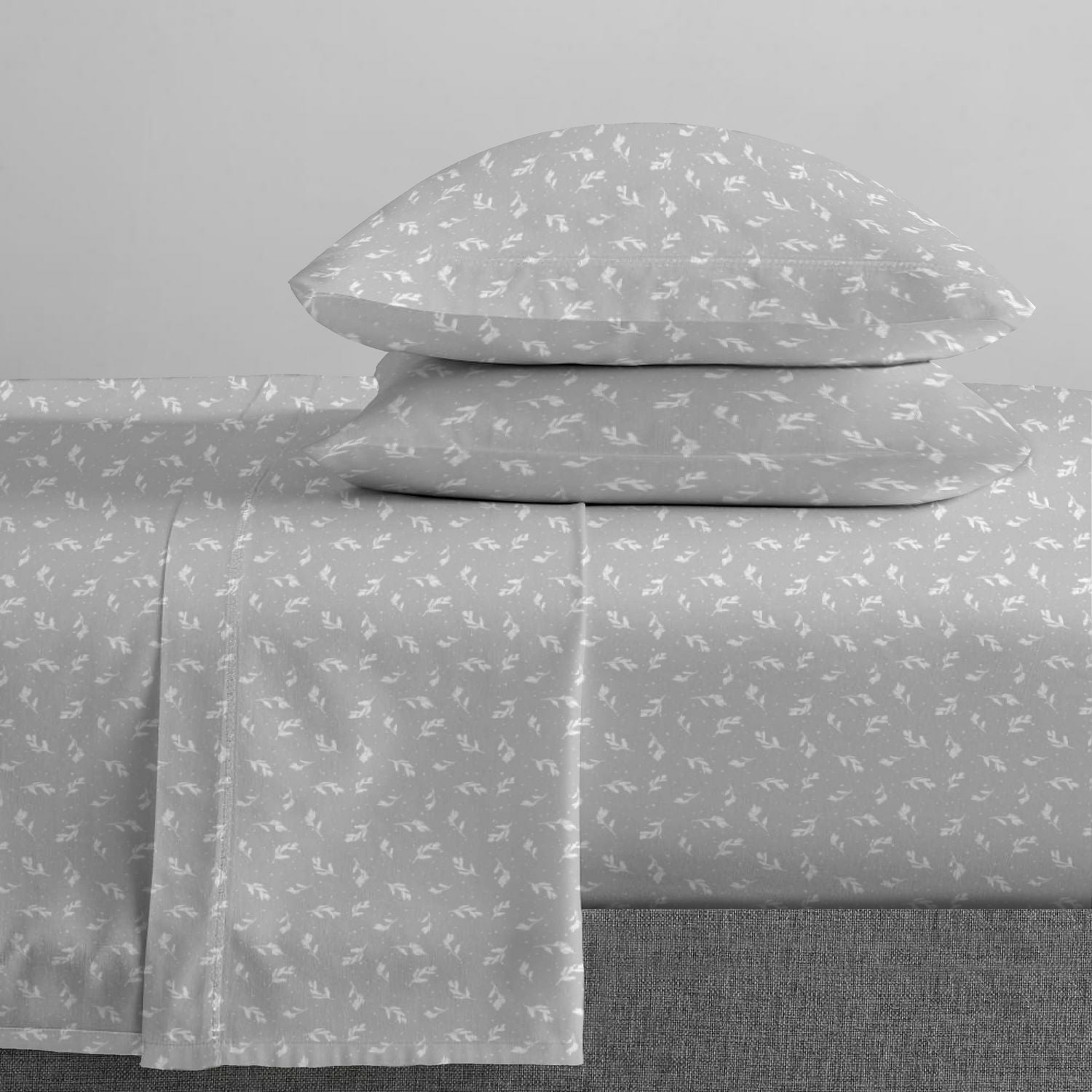 Johnson Home Premium 160 GSM Ultra peluche, respirant et durable, ensemble de draps en flanelle de coton peigné - Poche profonde - Facile à installer