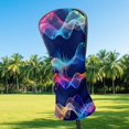 thumbnail image 2 of Golf Club Covers, Blue Wave Premium PU Leather Driver Hybrid Putter Head Covers with Velvet Lining, Waterproof Golf Gifts for Men Women, 2 of 11