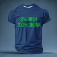 thumbnail image 2 of St Patricks Day Shirts Mens Casual Short Sleeve Comfortable Breathable Summer Crew Neck Basic Tee, 2 of 3