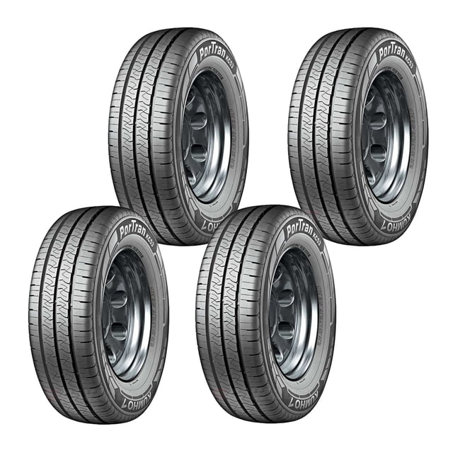 PAQUETE DE 4 LLANTAS 195 R15 KUMHO PORTRAN KC53 106/104R