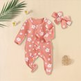 thumbnail image 2 of HCNTES Baby Girl Clothes Winter Baby Girls Bodysuit Winter Romper Girls Preemie Long Sleeve Sleepers Pajamas 6 9 12 18 24 Months, 2 of 7