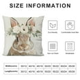 thumbnail image 6 of COMIO Bunny Easter Pillow Covers Rabbit Greenery Flower Easter Decorations Spring Outdoor Farmhouse Pillows Decorative Throw Pillows Cases Indoor Decor Cushion Covers for Home Sofa&nbsp;2pc, 6 of 6