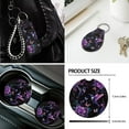 thumbnail image 7 of XYZCANDO Hummingbird Rose Fender Cover Car Coasters Car Cushion Cover Armrest Cover Steering Wheel Cover Lipstick Cover Trash Can Armrest Cover Seat Belt Cover Keychain Interior Decor, 7 of 7