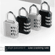 thumbnail image 1 of Candado de combinación de 3 dígitos para equipaje de viaje, mochila escolar, candado de seguridad antirrobo de metal, candado de seguridad para caja de herramientas, 1 of 4
