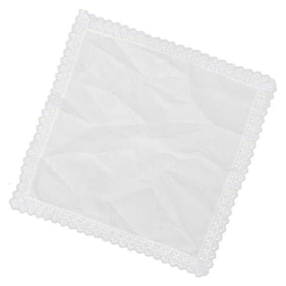 Wedding Handkerchief White Lace Pocket Handkerchief for Grooms Ladies Women Handkerchiefs Wedding Hankies