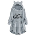 thumbnail image 2 of Qertyioot Femmes Hiver Noël Impression Sweat-Shirt, Manches Longues Casual Col Rond Pull Tops de Mode, 2 of 5