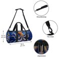 thumbnail image 5 of Octopus Swim Bag, Gym Bag, Duffle Bag, Soccer Bag Sports Bag, Size 17.7 Inches with Interior Zipper Pocket for Large Capacity, 5 of 6