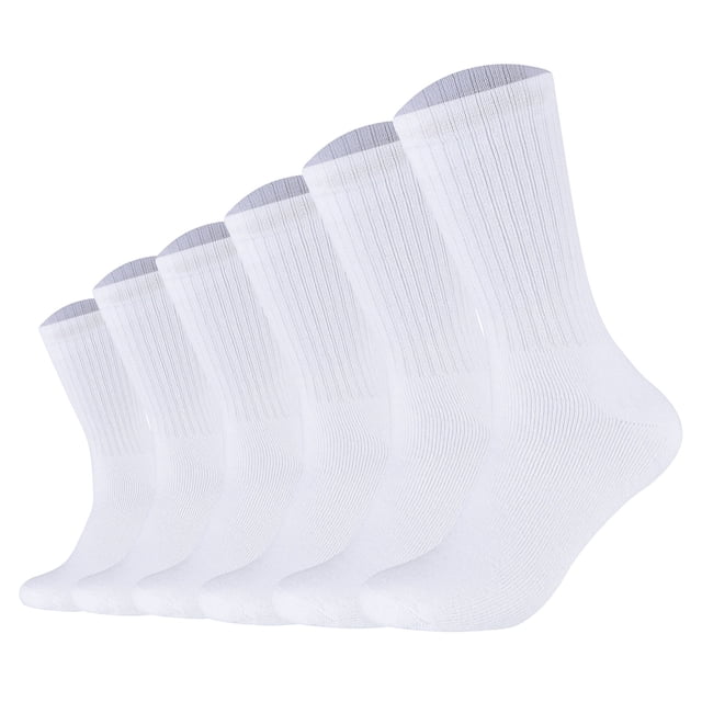 s.Oliver Calcetines unisex paquete de 6 - Calcetines de tenis Essentials, lisos Blanco 39-42