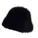 thumbnail image 1 of Gorro de pescador para mujer, gorro de esquí, resistente al viento, moderno y versátil, gorro de felpa cálido. Negro, 1 of 9