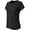 Black, variant on Womens Short Sleeve Tech T-Shirt Grey XL