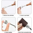 thumbnail image 5 of Bread Lame With 5 Cutter And Leather Storage Cover, Bread Lame Dough Scoring Tool, Bread Bakers Lame Slashing Tool, Bread Slicers For Homemade Bread (, 5 of 5