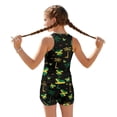 thumbnail image 4 of Xoenoiee Heart Jamaica Flag Seagull Print Girls Swimsuits Tankini Set with Shorts Sleeveless Bathing Suits Teen Juniors Girl Two Piece Swimwear, Size 14-15 Years, 4 of 7
