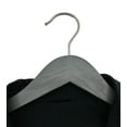 thumbnail image 2 of Wooden Shirt Hangers - NAHANCO Line - 17" Greywash - Home Use, 2 of 6