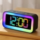 thumbnail image 5 of Lámpara Reloj despertador con luz nocturna digital LED reloj electrónico luminoso de escritorio (negro) JShteea Para estrenar, 5 of 9