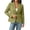 Olive Green, variant on Women's Dress Blazer Cropped Notched Lapel Suit Jakcet with Two Button Smart Casual Blazers for Women Olive Green 3XL