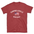 thumbnail image 1 of Campbellsville Kentucky Patriot Men's Cotton T-Shirt, 1 of 1