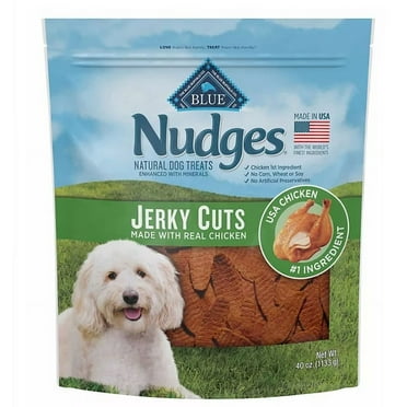 Blue Buffalo Nudges Natural Jerky Cut Dog Treats, Chicken Flavored (40 oz.)